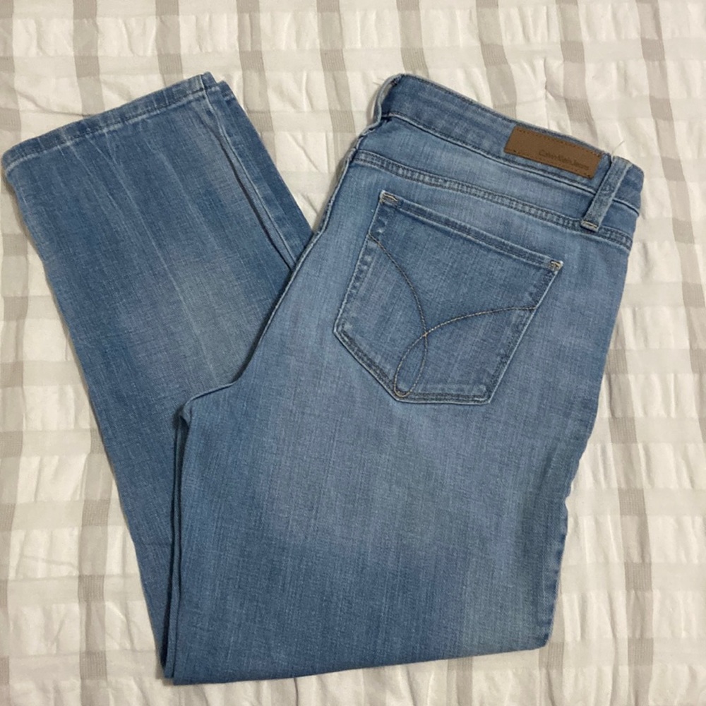 CK cropped jeans
